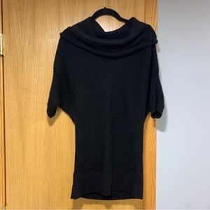 The Limited black Cowl Neck Short Sleeve Black Sweater - Size Medium